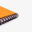 hier seht ihr die spiralbindung mit einem orangenen einband. wir haben viele verschiedenen farben für die deckblätter, auch bedruckbar. bis zu 460 seiten könnt ihr binden für nur 7,95 €. nachhalitg und einzigartig in deutschland